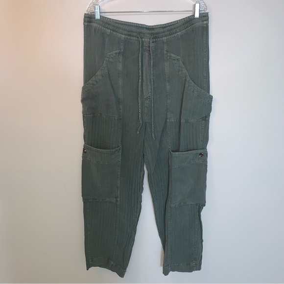 Free People Feelin Good Utility Pull Pant L - Picture 2 of 12